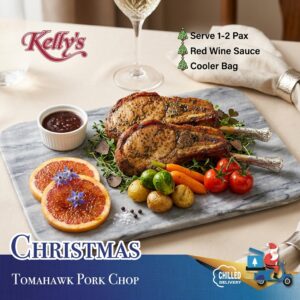 [Buy 1 FREE 1] Kelly's Grilled Tomahawk Pork Chop 800g (serve 1-2 pax) Frozen
